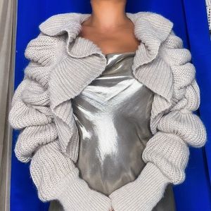 Elegant Short Knitted Jacket